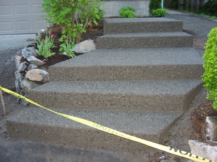 Exposed Aggregate Steps